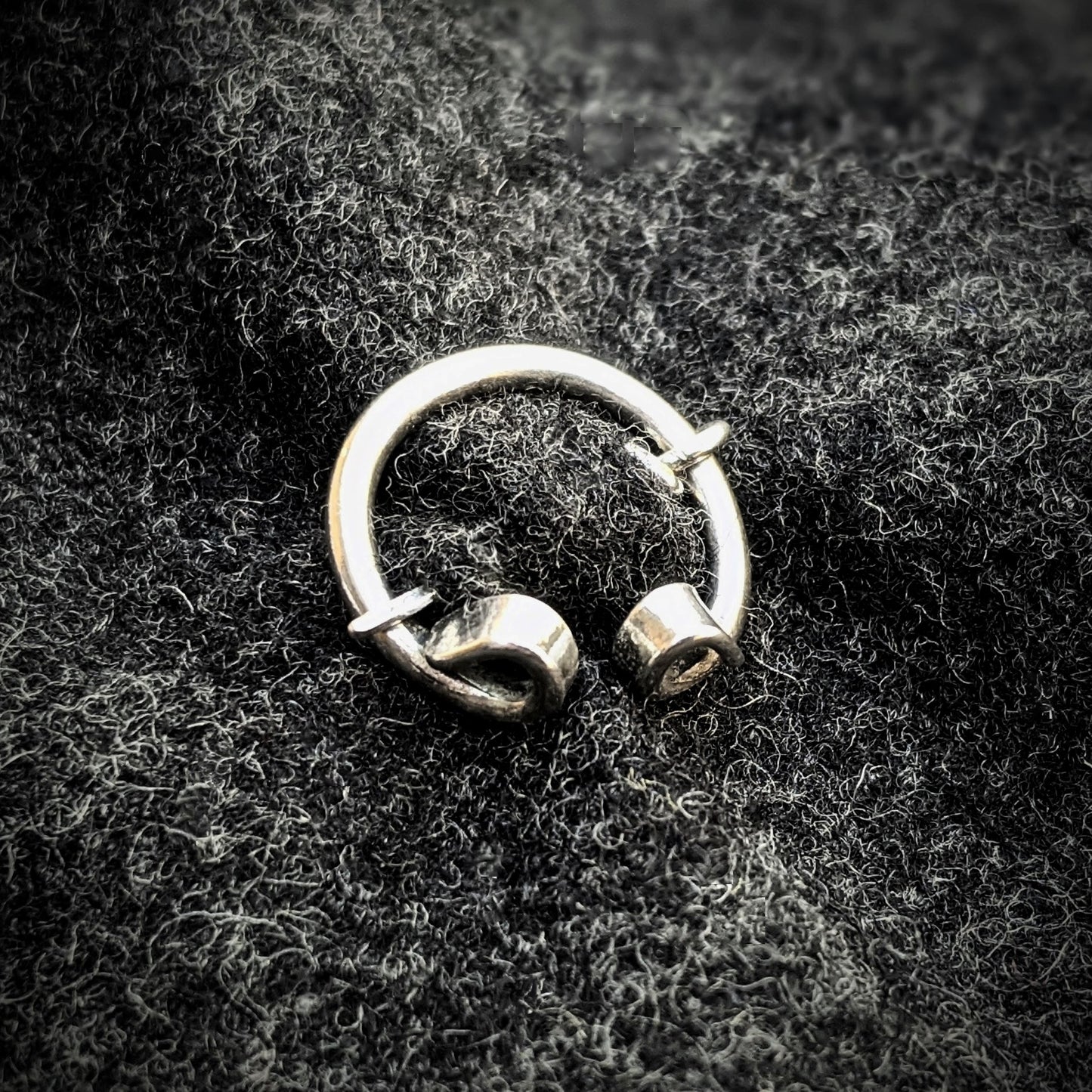 Sterling Silver Plain Penannular Brooch 2cm