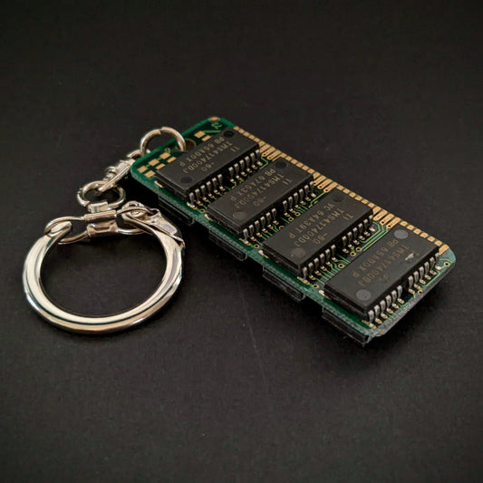 Dark Green Circuit Board Keyring