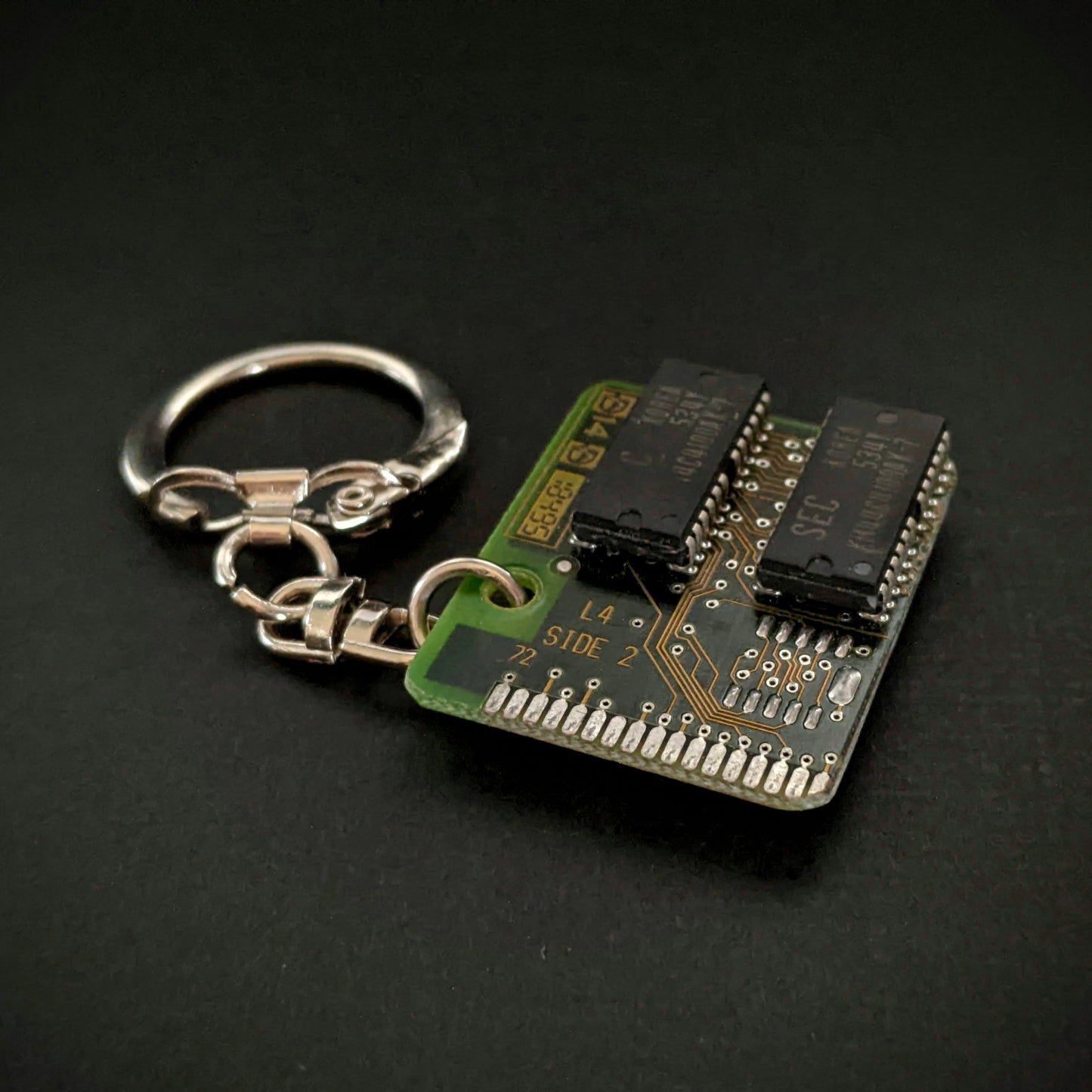 Dark Green Circuit Board Keyring 10-Pack